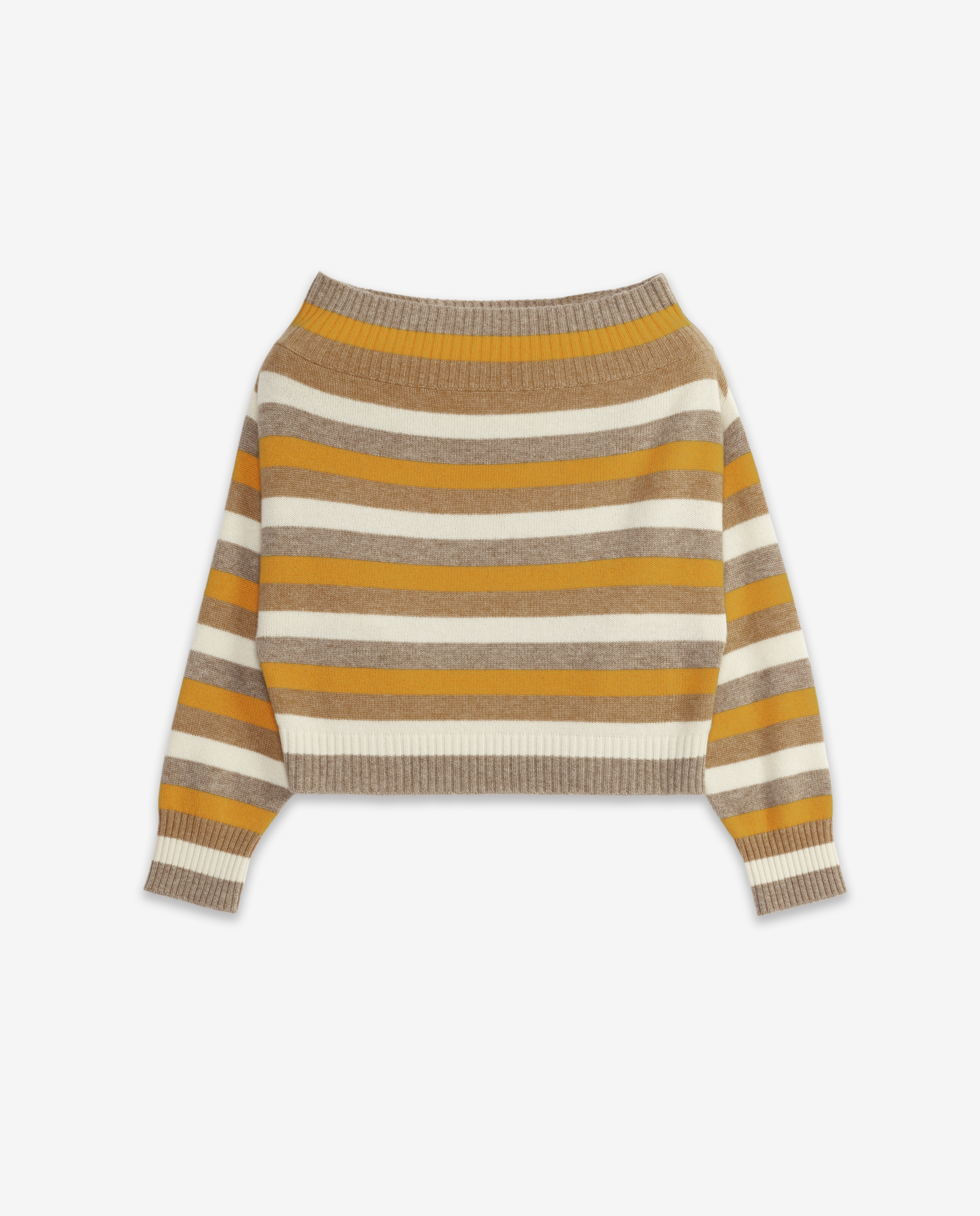 优质露肩条纹毛衣| SHOPBOP RWS 认证 OEM
