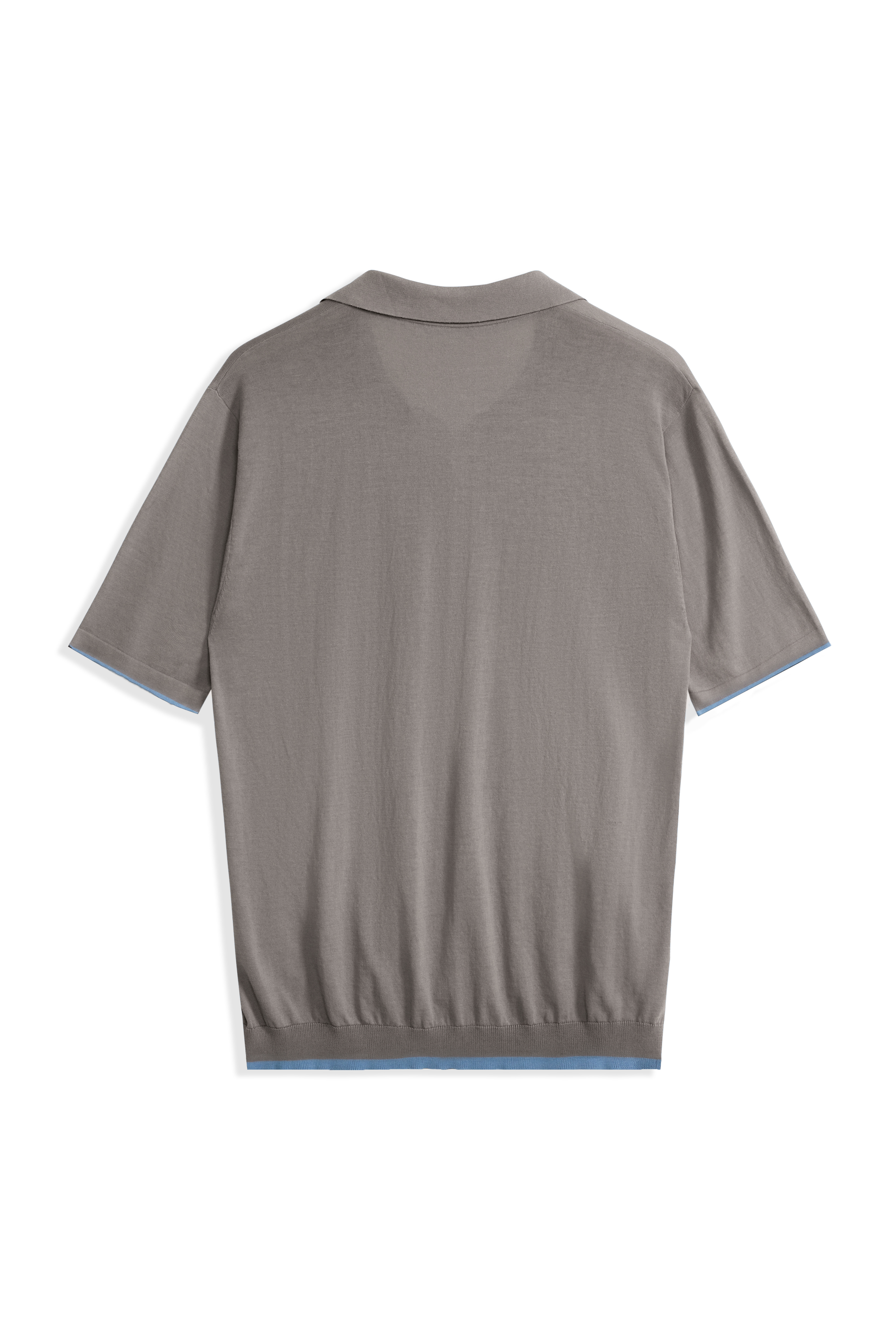 优质男式 16GG 纯棉 V 领 Polo 衫 |约翰尼领针织品 OEM