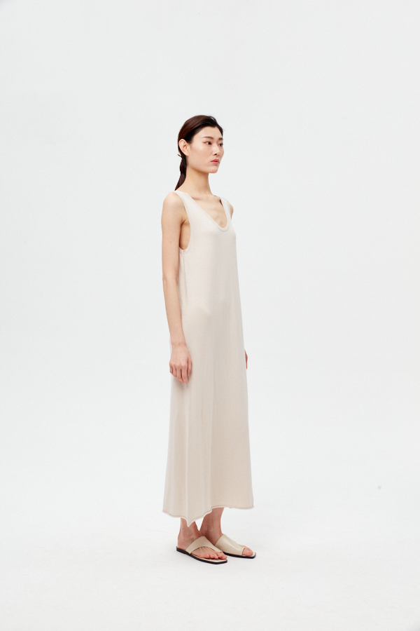 女式奢华无袖休闲针织长连衣裙| SHOPBOP家居服 OEM 制造商