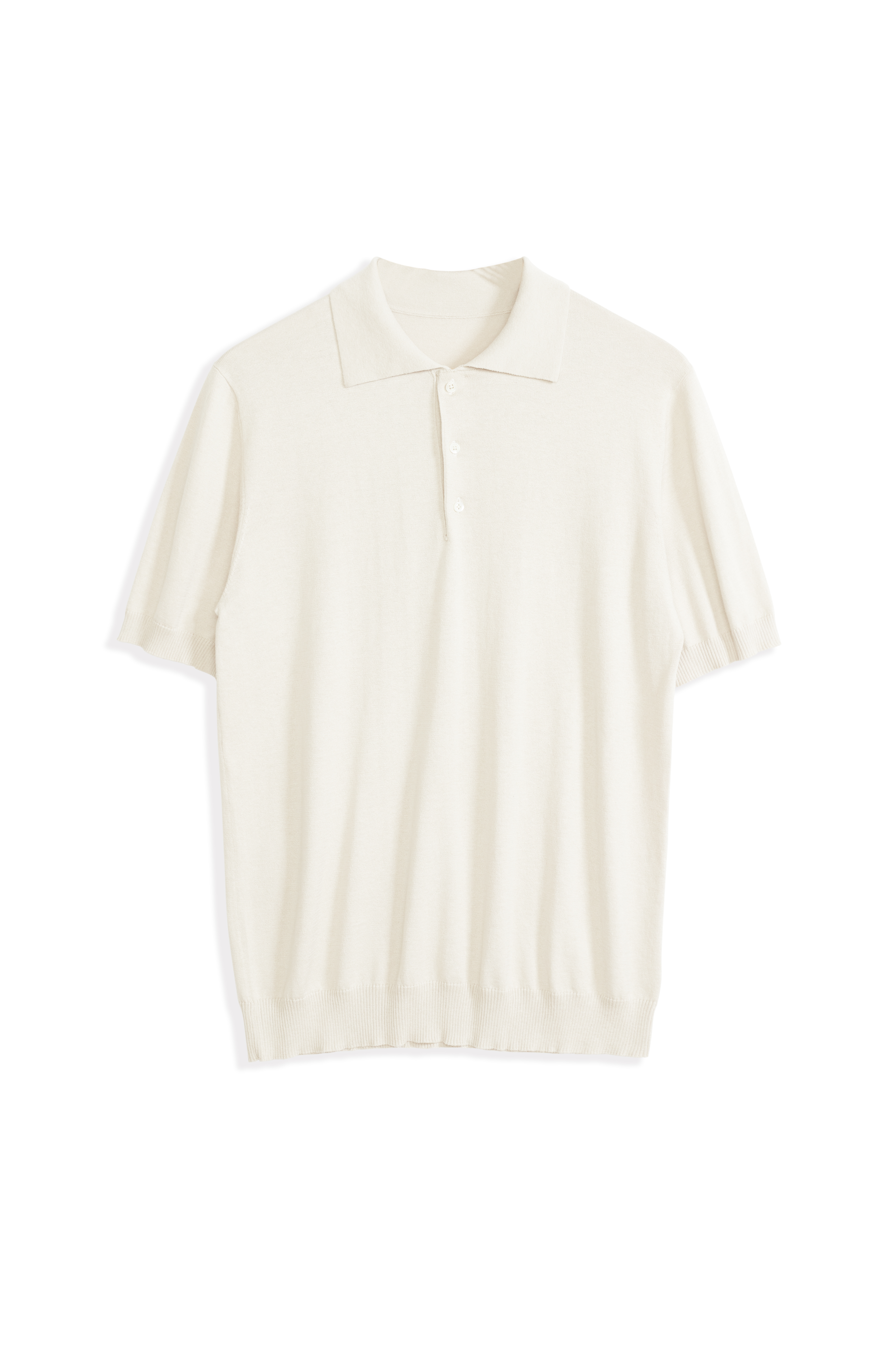 优质 16GG 丝棉 Polo 衫，带珍珠母纽扣 | |奢华男装代工