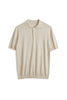 优质 16GG 丝棉 Polo 衫，带珍珠母纽扣 | |奢华男装代工
