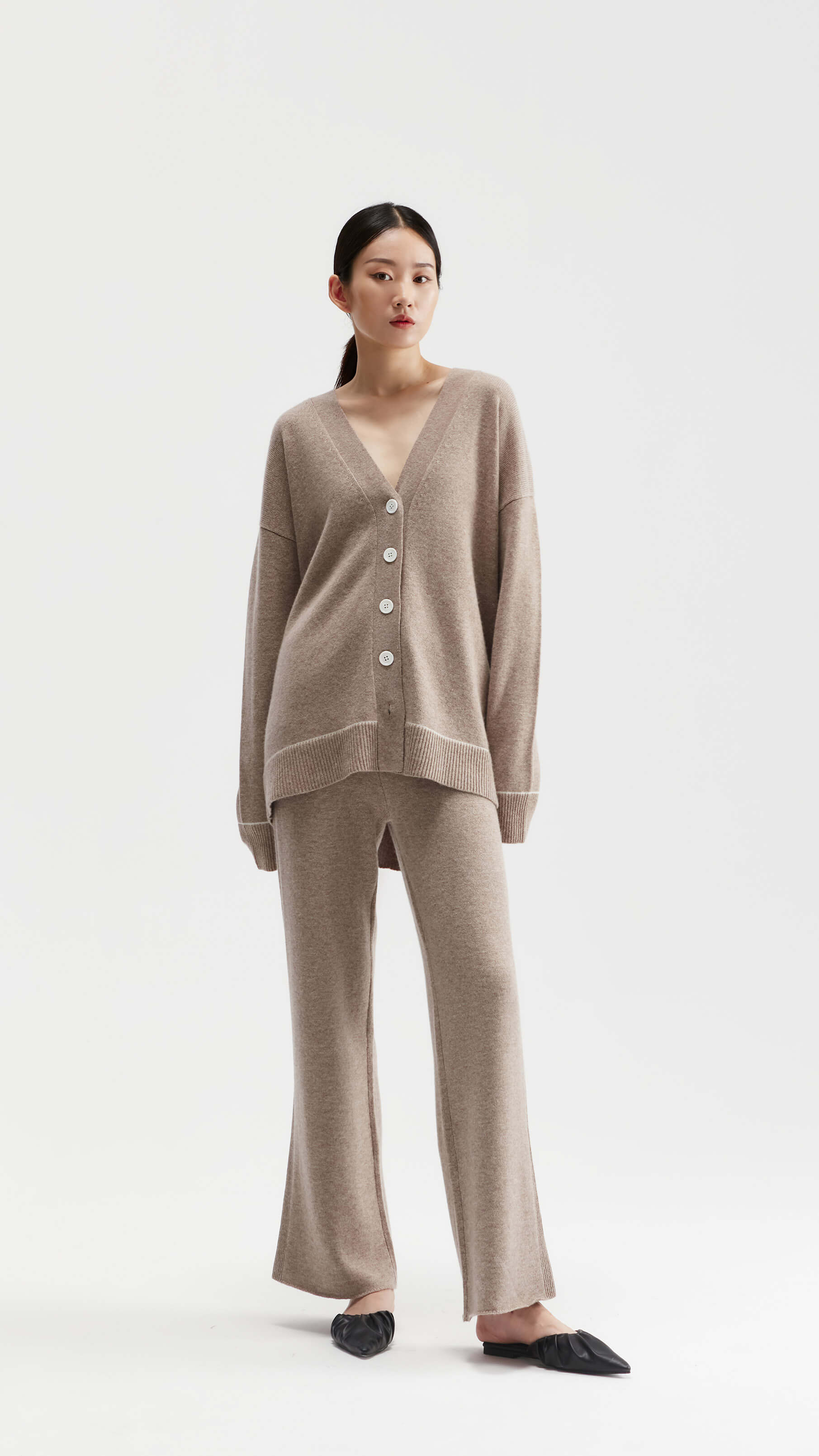 优质女式 100% 羊绒前纽扣开衫 | | SHOPBOP OEM 针织品制造商