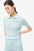 18GG 精纺羊毛网眼 Polo 衫 |夏季针织品OEM