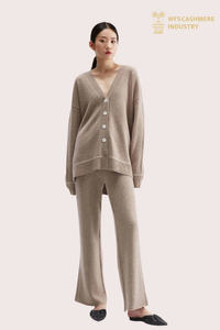 优质女式 100% 羊绒前纽扣开衫 | | SHOPBOP OEM 针织品制造商