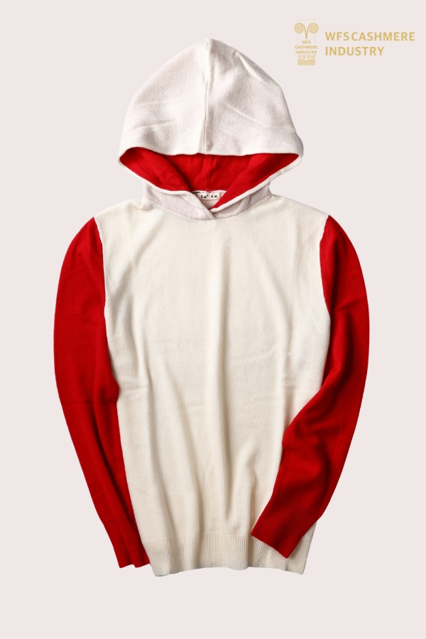 优质撞色羊绒连帽衫 | SHOPBOP豪华家居服代工