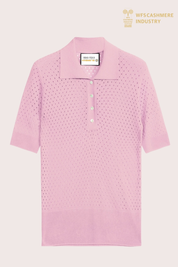 优质丝羊绒网眼 Polo 衫 |度假服代工