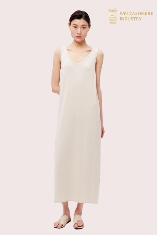 女式奢华无袖休闲针织长连衣裙| SHOPBOP家居服 OEM 制造商
