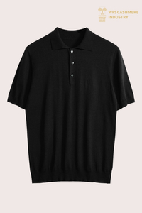 优质 16GG 丝棉 Polo 衫，带珍珠母纽扣 | |奢华男装代工