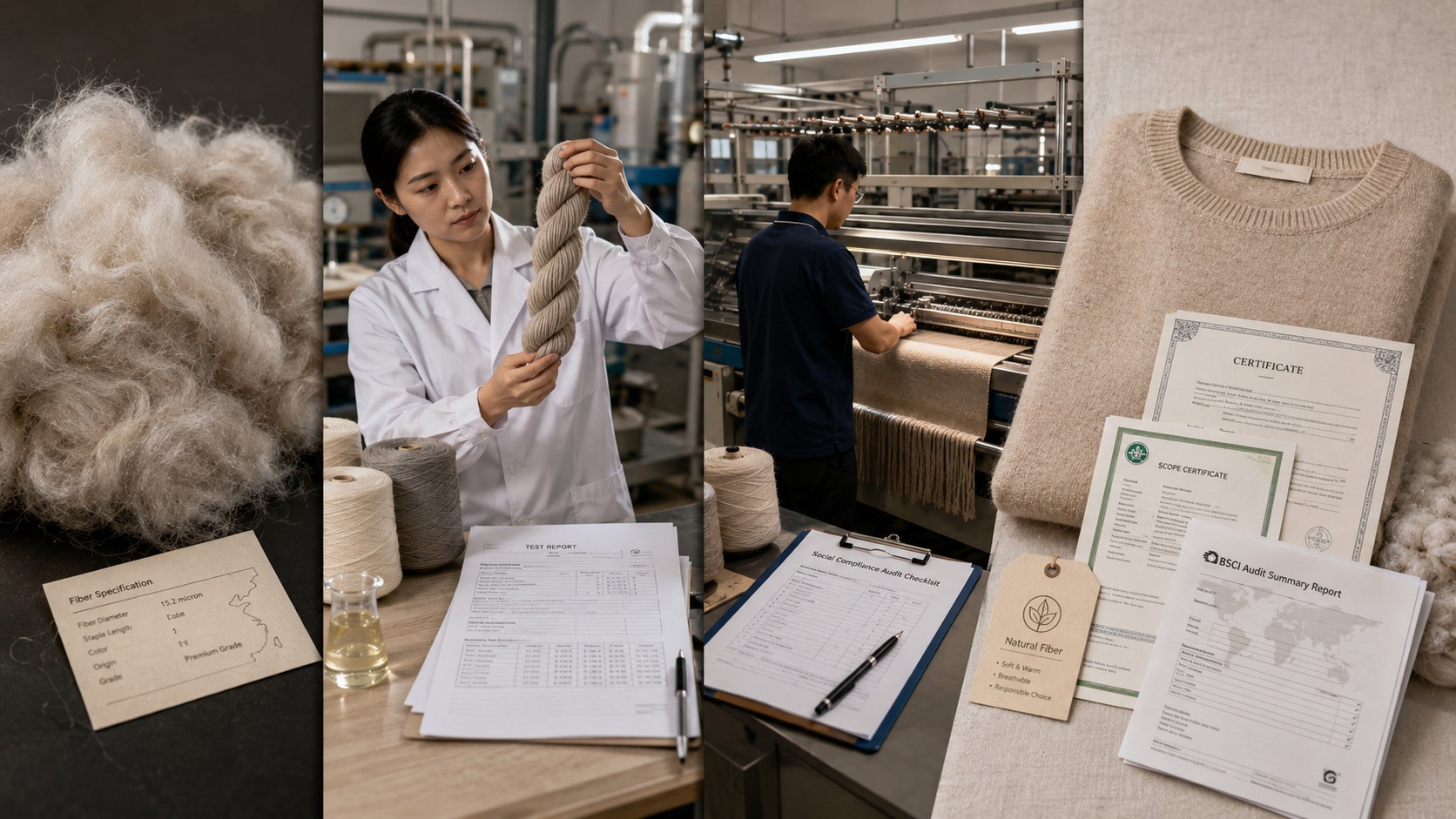 OEKO-TEX 与 GOTS 与 BSCI：为品牌买家解释羊绒认证